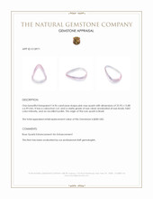 14.96 Ct. Pink Cabochon Rose Quartz from Brazil Appraisal