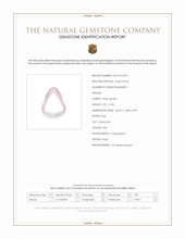 14.96 Ct. Pink Cabochon Rose Quartz from Brazil Scan Report