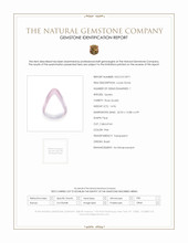 14.96 Ct. Cabochon Rose Quartz from Brazil Scan Report