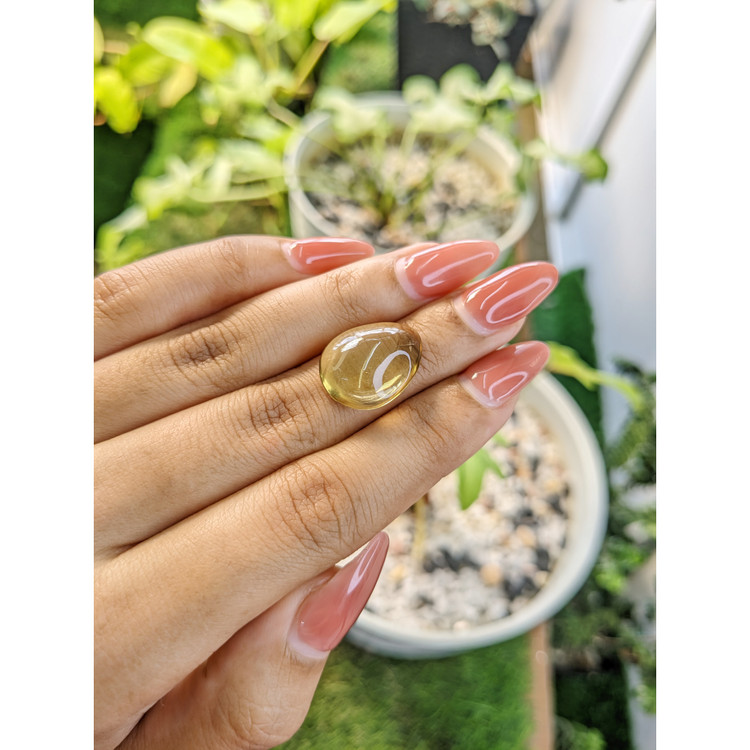 9.29 Ct. Cabochon Smokey Quartz from Brazil