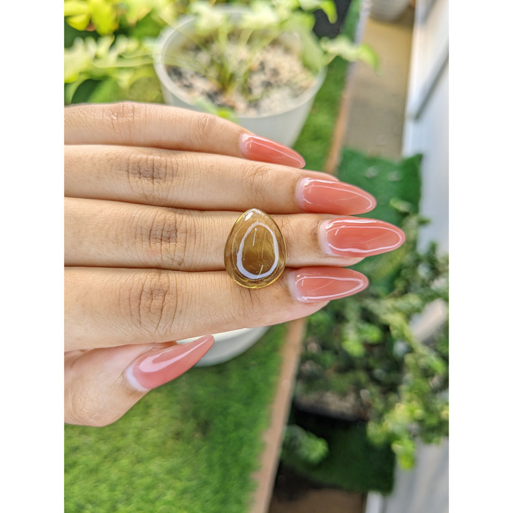 9.29 Ct. Cabochon Smokey Quartz from Brazil