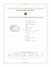 8.26 Ct. Pink Cabochon Rose Quartz from Brazil Scan Report