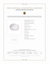 8.26 Ct. Cabochon Rose Quartz from Brazil Scan Report