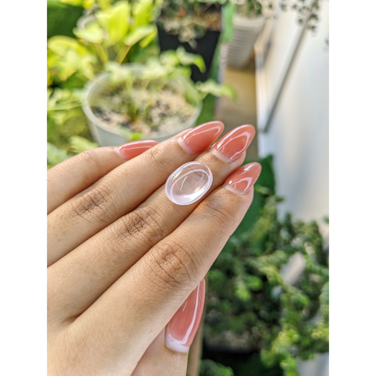 8.26 Ct. Cabochon Rose Quartz from Brazil