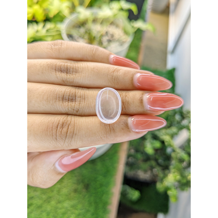 8.26 Ct. Cabochon Rose Quartz from Brazil
