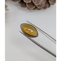 5.97 Ct. Cabochon Smokey Quartz from Brazil Life Style