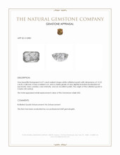 4.27 Ct. White Rutilated Quartz from Ceylon (Sri Lanka) Appraisal