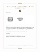 4.35 Ct. White Rutilated Quartz from Ceylon (Sri Lanka) Appraisal