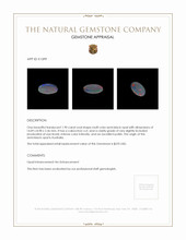 1.90 Ct. Cabochon Semi-Black Opal from Australia Appraisal