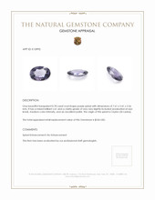0.78 Ct. Spinel from Ceylon (Sri Lanka) Appraisal