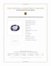 0.78 Ct. Purple Spinel from Ceylon (Sri Lanka) Scan Report