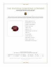 1.49 Ct. Garnet from Ceylon (Sri Lanka) Scan Report