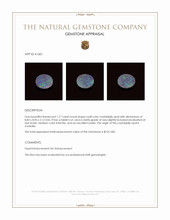 1.17 Ct. Crystal/Jelly Opal from Australia Appraisal