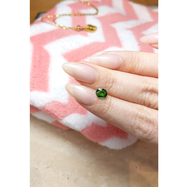0.84 Ct. Tsavorite Garnet from East Africa