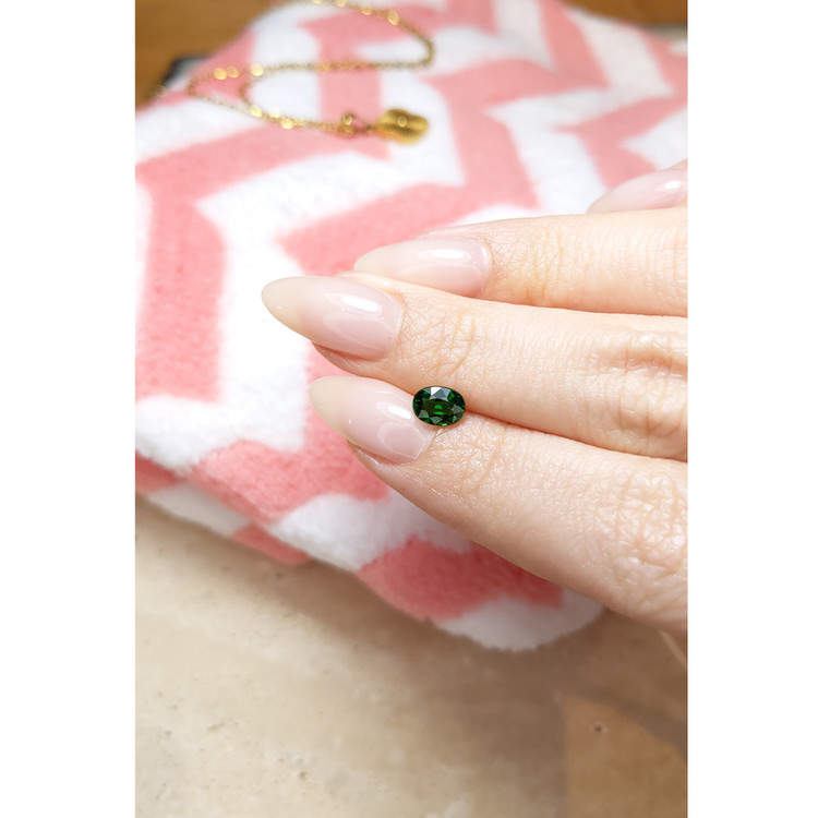 0.89 Ct. Tsavorite Garnet from East Africa