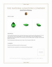 0.86 Ct. Tsavorite Garnet from East Africa Appraisal