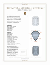 3.37 Ct. Moonstone from Russia 3 D Scan Report