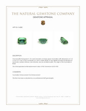 1.55 Ct. Tourmaline from Brazil Appraisal