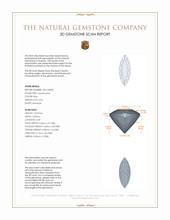 3.54 Ct. Aquamarine from Brazil 3 D Scan Report