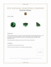 1.02 Ct. Tourmaline from Brazil Appraisal