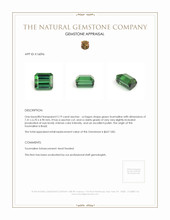 2.19 Ct. Tourmaline from Brazil Appraisal
