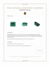 1.74 Ct. Tourmaline from Brazil Appraisal