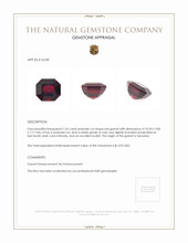 7.65 Ct. Garnet from Tanzania Appraisal
