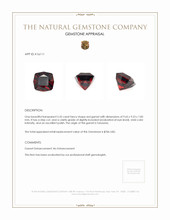 5.35 Ct. Garnet from Tanzania Appraisal
