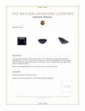 1.04 Ct. Violet Spinel from Ceylon (Sri Lanka) Appraisal