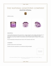 4.28 Ct. Bi Color Ametrine from Brazil Appraisal