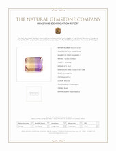 3.40 Ct. Ametrine from Brazil Scan Report
