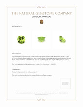 0.85 Ct. Peridot from China Appraisal