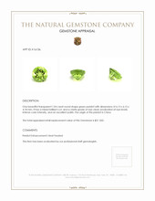 1.04 Ct. Peridot from China Appraisal
