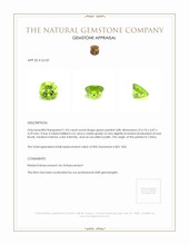 1.03 Ct. Peridot from China Appraisal