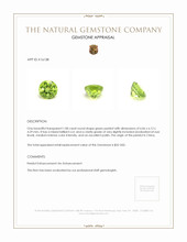 1.08 Ct. Green Peridot from China Appraisal