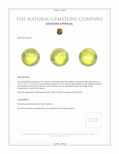 9.94 Ct. Cabochon Chrysoberyl from Ceylon (Sri Lanka) Appraisal