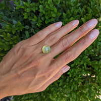 9.94 Ct. Cabochon Chrysoberyl from Ceylon (Sri Lanka) Life Style