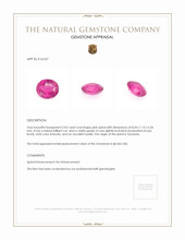 2.02 Ct. Pink Spinel from Tanzania Appraisal
