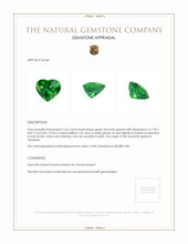 2.53 Ct. Tsavorite Garnet from Tanzania Appraisal