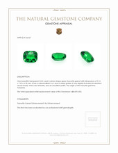 3.02 Ct. Tsavorite Garnet from Tanzania Appraisal