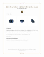 1.00 Ct. Blue Spinel from Tanzania Appraisal