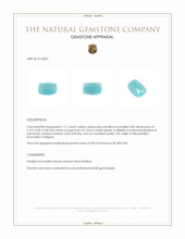 1.11 Ct. Cabochon Paraiba Tourmaline from Nigeria Appraisal