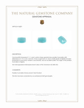 1.11 Ct. Cabochon Paraiba Tourmaline from Nigeria Appraisal