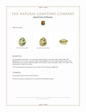 1.62 Ct. Alexandrite from Ceylon (Sri Lanka) Appraisal