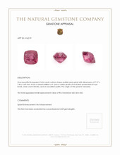 3.04 Ct. Spinel from Tanzania Appraisal