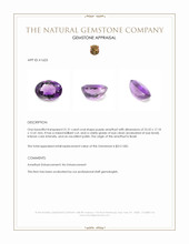 31.21 Ct. Amethyst from Brazil Appraisal
