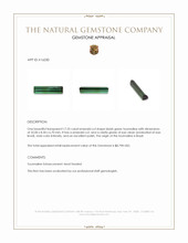 17.25 Ct. Tourmaline from Brazil Appraisal