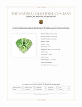 4.39 Ct. Green Garnet from Mozambique Scan Report