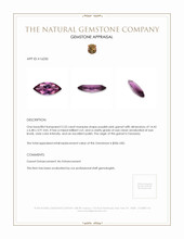 2.53 Ct. Garnet from Tanzania Appraisal