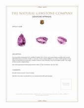 24.28 Ct. Kunzite from Afghanistan Appraisal